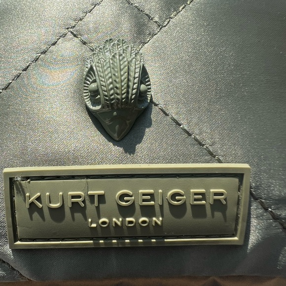 Kurt Geiger Green Quilted Crossbody Bag - Picture 3 of 9